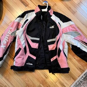 Castle X Women's Pink and Black Jacket